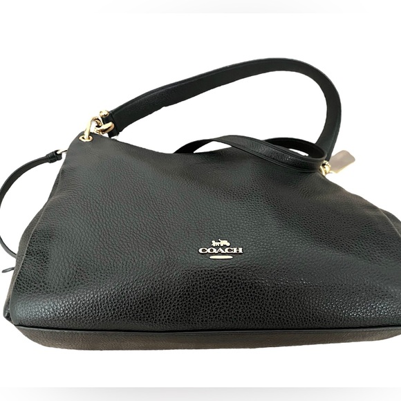 Coach Black Pebble Leather MIA Shoulder Bag - Picture 5 of 15